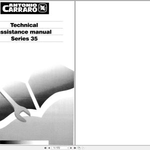 Antonio Carraro Tractor Series 35 5600 7700 Technical Assistance Manual 47310030 EN (1)