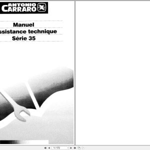 Antonio Carraro Tractor Series 35 5600 7700 Technical Assistance Manual 47310031 FR (1)