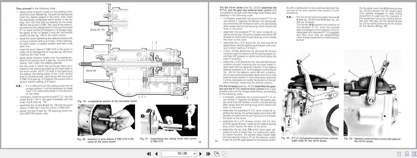 Antonio Carraro Tractor Series 42 43 44 Workshop Manual 47310007 EN (2)