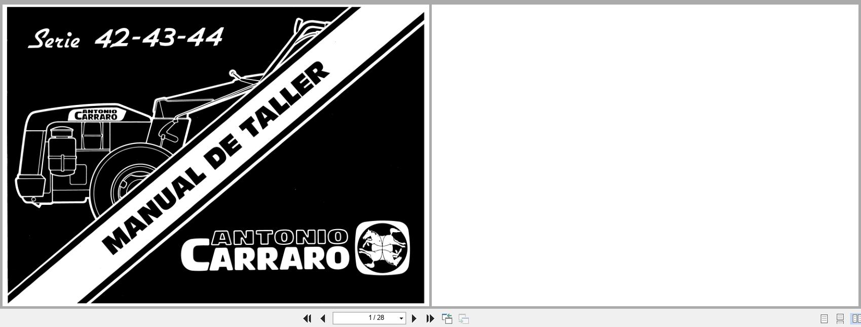 Antonio Carraro Tractor Series 42 43 44 Workshop Manual 47310008 ES (1)