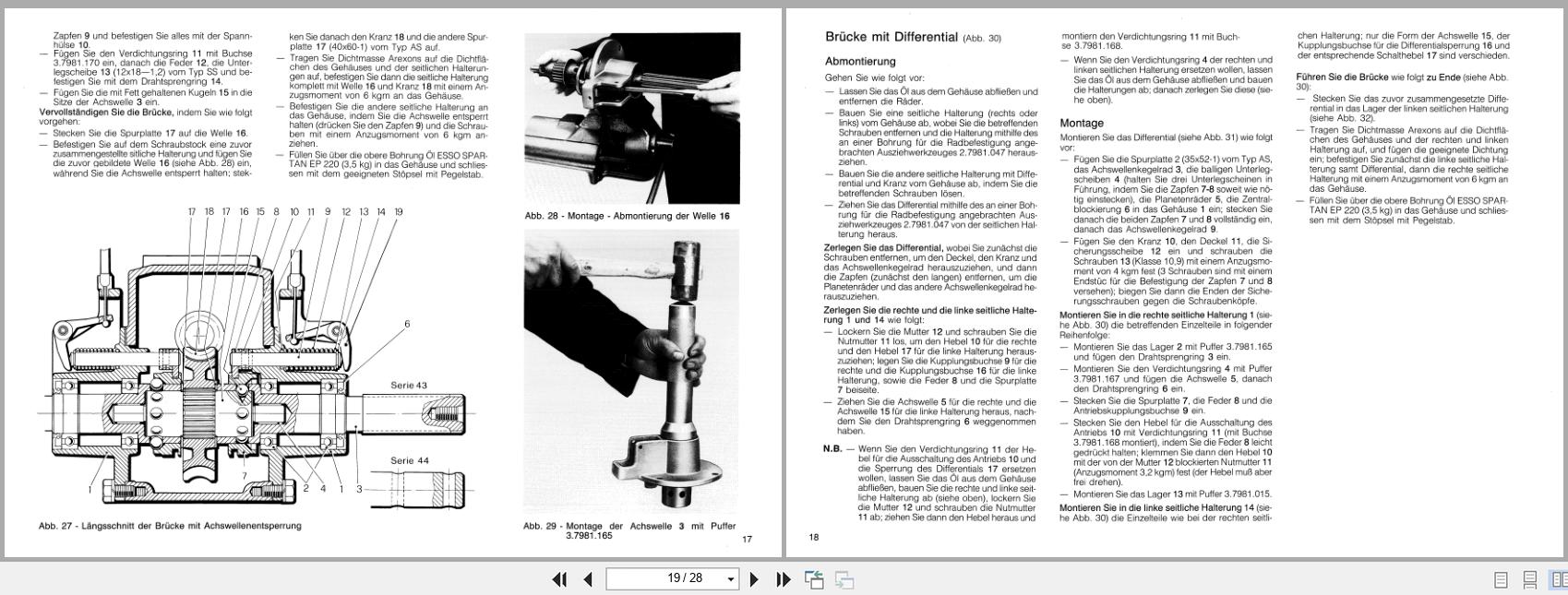 Antonio Carraro Tractor Series 42 43 44 Workshop Manual 47310009 DE (3)