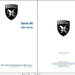 Antonio Carraro Tractor Series 96 SRH Infinity Technical Support Handbook 47310104 DE (1)