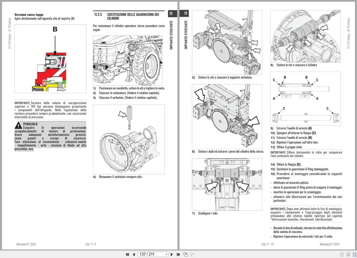 Antonio Carraro Tractor Series 97 TR7600 Infinity Axles Workshop Manual 47309150 IT (3)