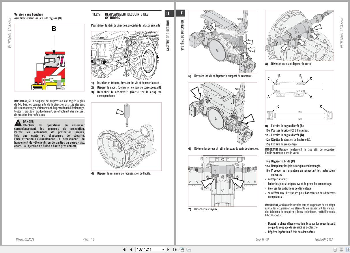 Antonio Carraro Tractor Series 97 TR7600 Infinity Axles Workshop Manual 47309151 FR (3)