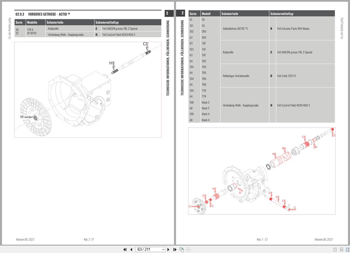 Antonio Carraro Tractor Series 97 TR7600 Infinity Axles Workshop Manual 47309152 DE (2)