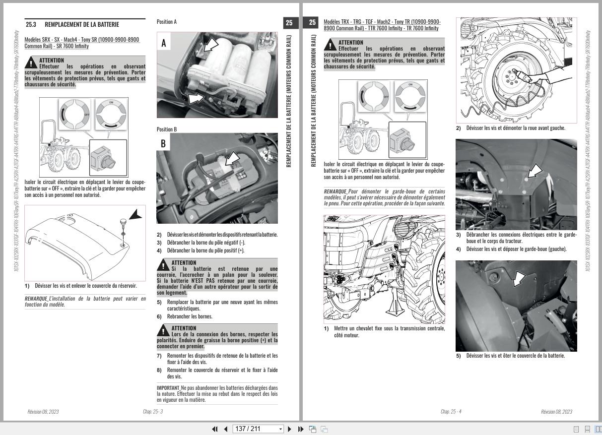 Antonio Carraro Tractor Series 97 TR7600 Infinity Diagnostic Workshop Manual 47307231 FR (3)