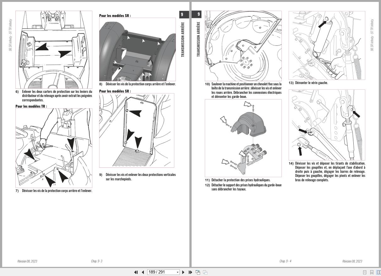 Antonio Carraro Tractor Series 97 TR7600 Infinity Engine Transmission Workshop Manual 47308131 FR (3)