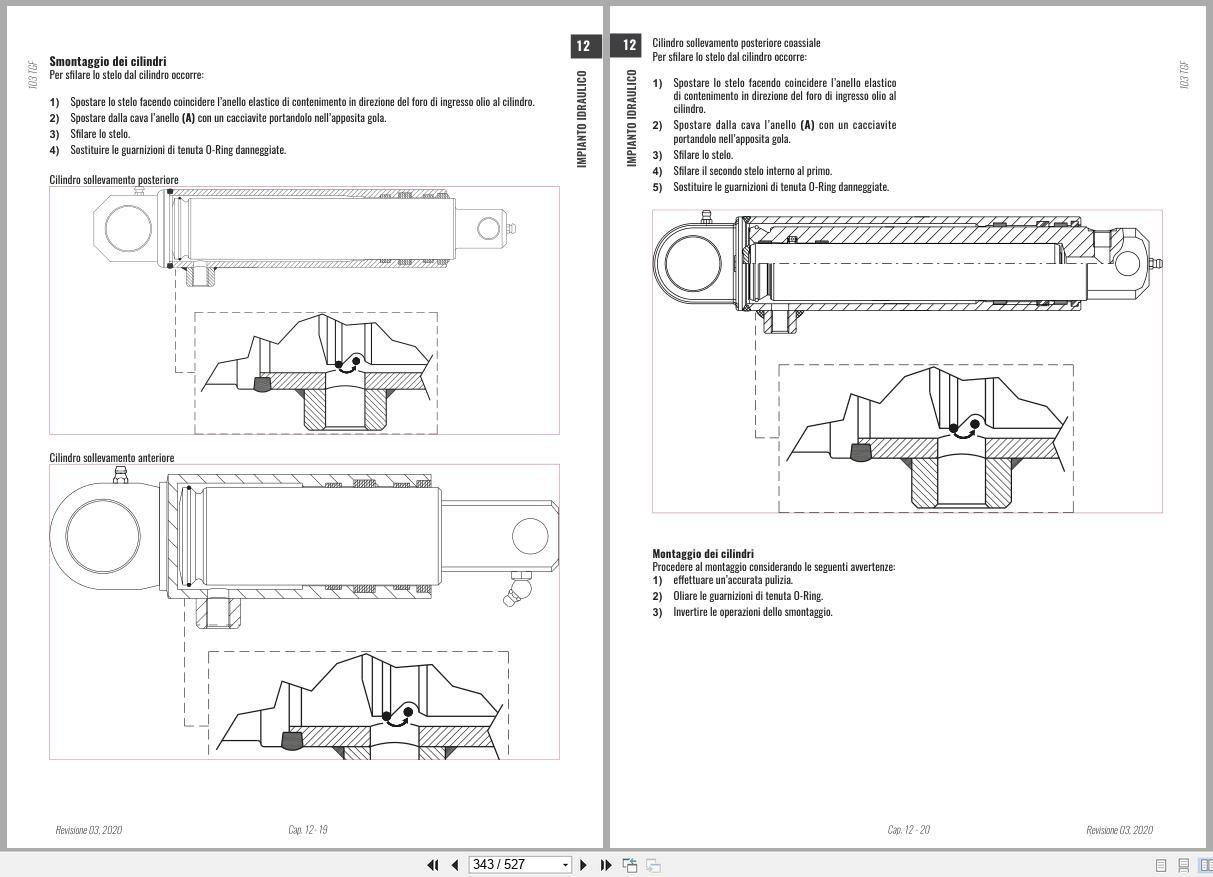 Antonio Carraro Tractor Series ERGIT 100 TGF9800 to TGF10900 Technical Support Manual 47310250 IT (3)