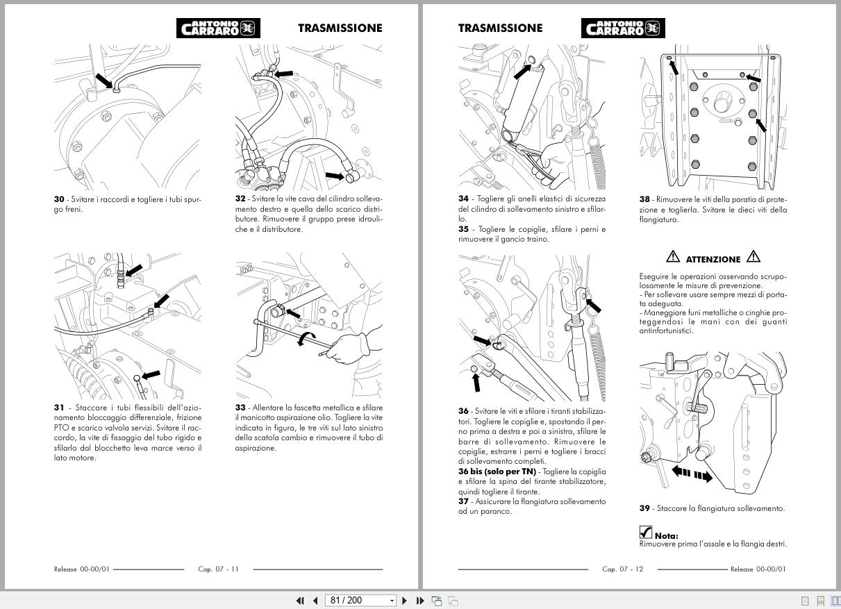 Antonio Carraro Tractor Series ERGIT ES Technical Support Handbook IT (2)