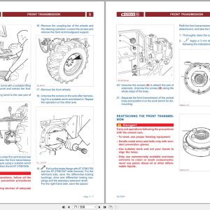 Antonio Carraro Tractor Series ERGIT TRH Technical Support Handbook 47310056 EN (2)