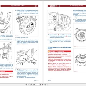 Antonio Carraro Tractor Series ERGIT TRH Technical Support Handbook 47310057 FR (2)