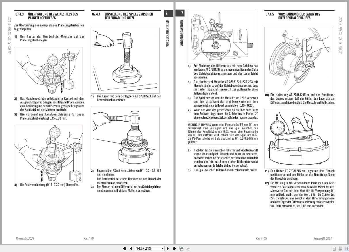 Antonio Carraro Tractor Series ERGIT100 SRX7800 SX9900 Engine Transmission Workshop Manual 47308212 DE (3)