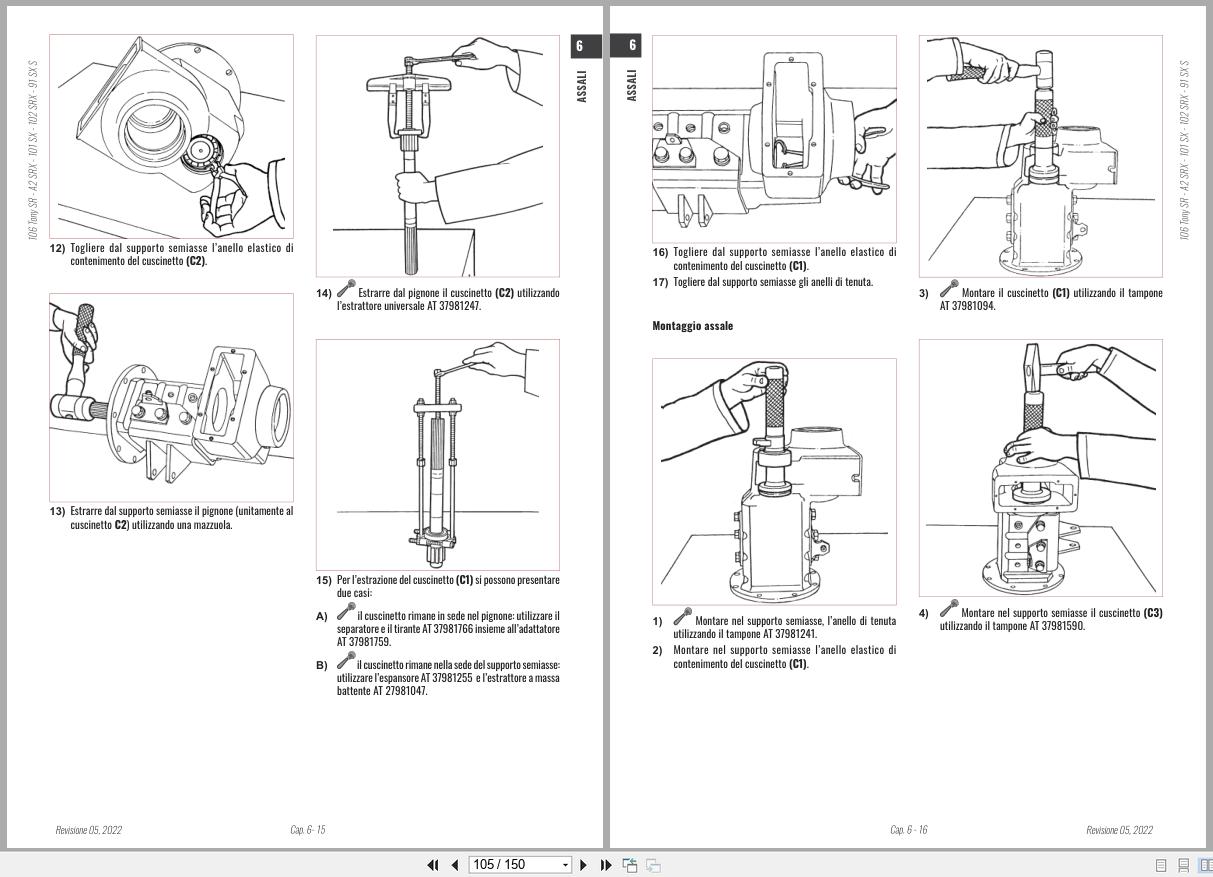 Antonio Carraro Tractor Series Ergit R SRX7900R to SRX10900R Axles Workshop Manual 47309010 IT (3)
