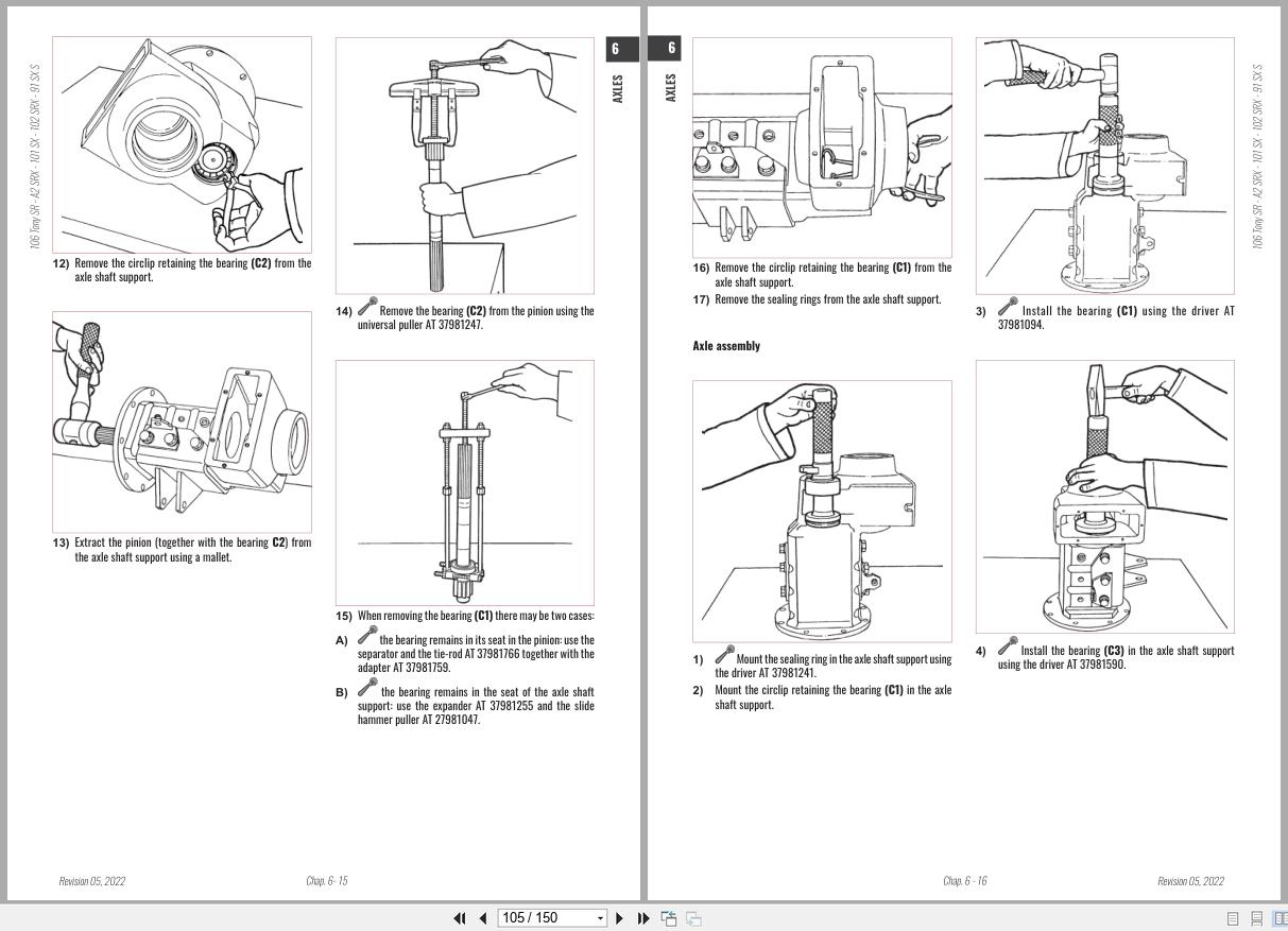 Antonio Carraro Tractor Series Ergit R SRX7900R to SRX10900R Axles Workshop Manual 47309013 EN (3)