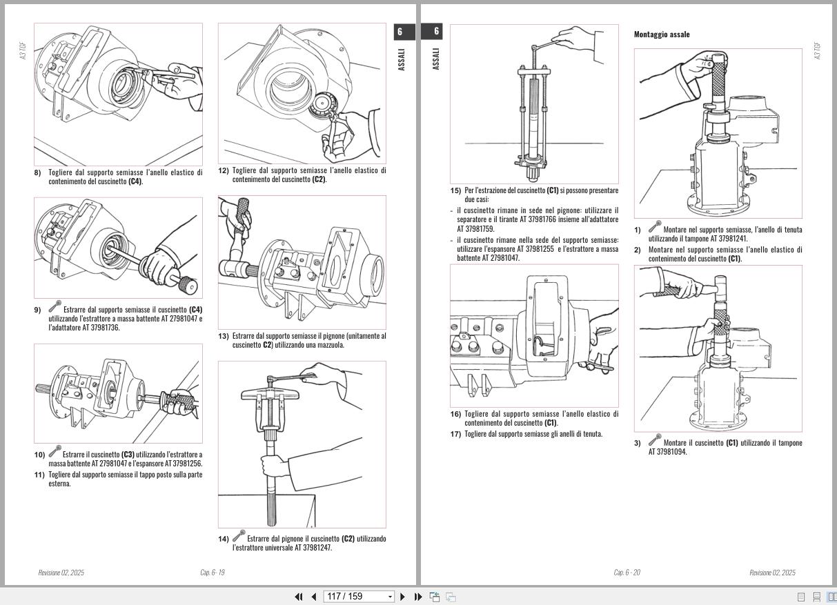 Antonio Carraro Tractor Series Ergit R TGF7900 to TGF10900 Axles Workshop Manual 47309360 IT (3)