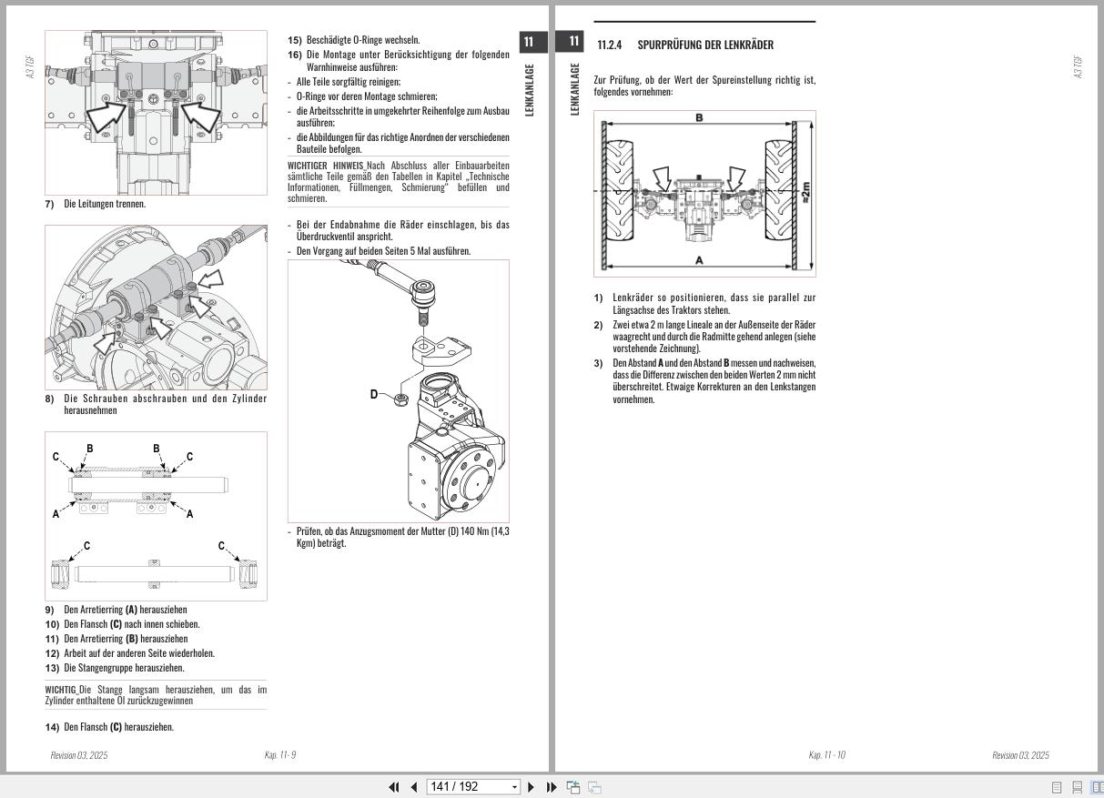 Antonio Carraro Tractor Series Ergit R TGF7900 to TGF10900 Axles Workshop Manual 47309362 DE (3)