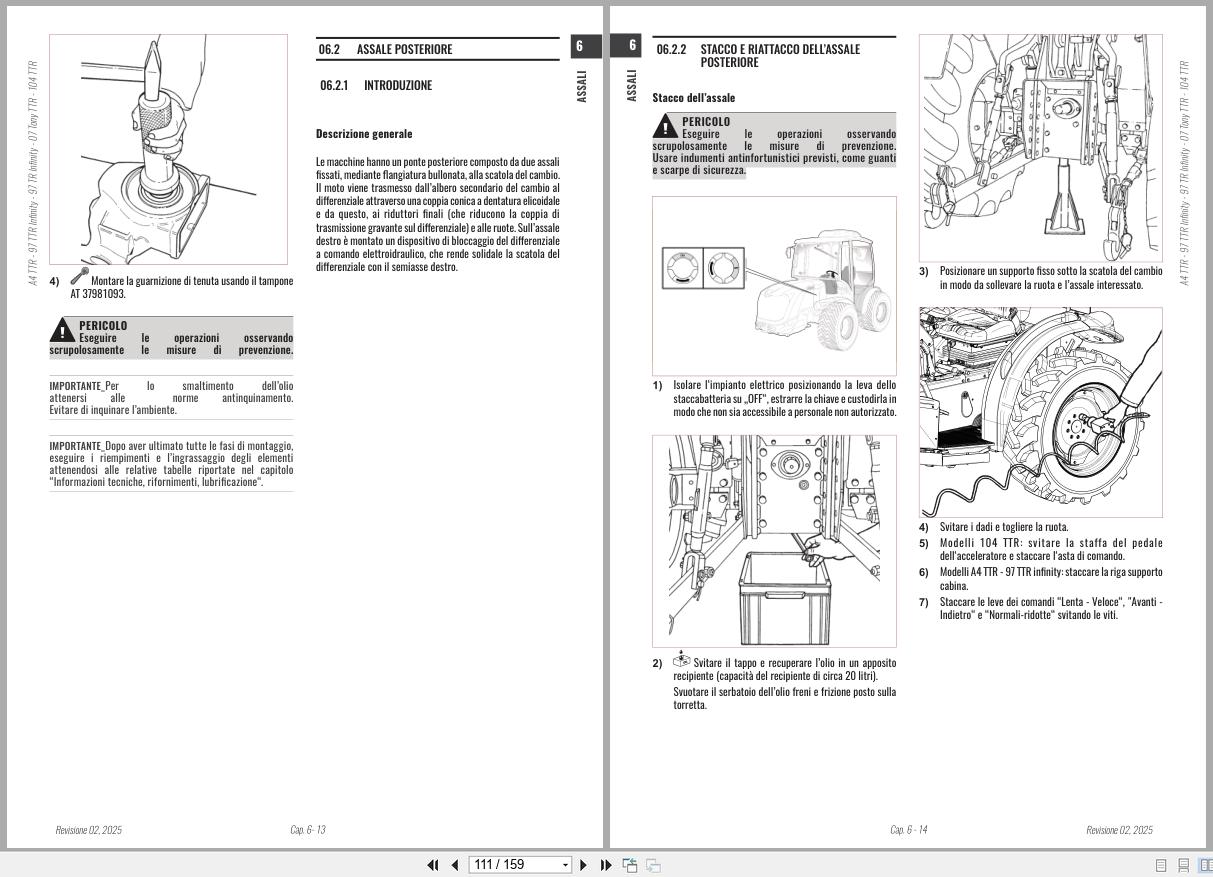 Antonio Carraro Tractor Series Ergit R TTR8900 TTR10900 Axles Workshop Manual 47309370 IT (2)