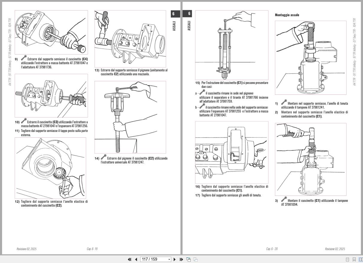 Antonio Carraro Tractor Series Ergit R TTR8900 TTR10900 Axles Workshop Manual 47309370 IT (3)