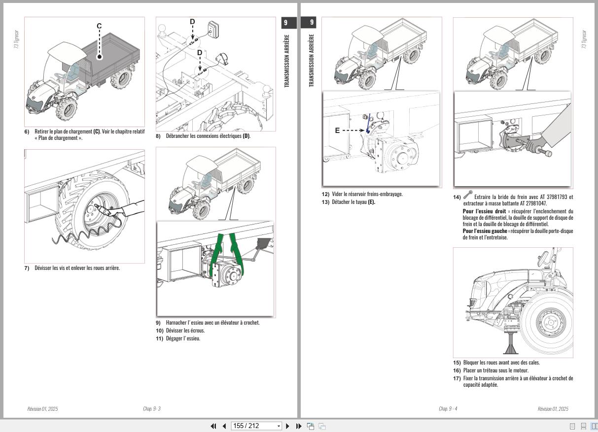 Antonio Carraro Tractor Series Major 5800PC to 6800PL Engine Transmission Workshop Manual 47308311 FR (3)