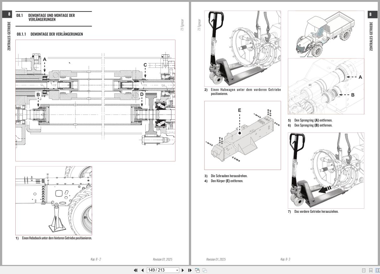 Antonio Carraro Tractor Series Major 5800PC to 6800PL Engine Transmission Workshop Manual 47308312 DE (2)
