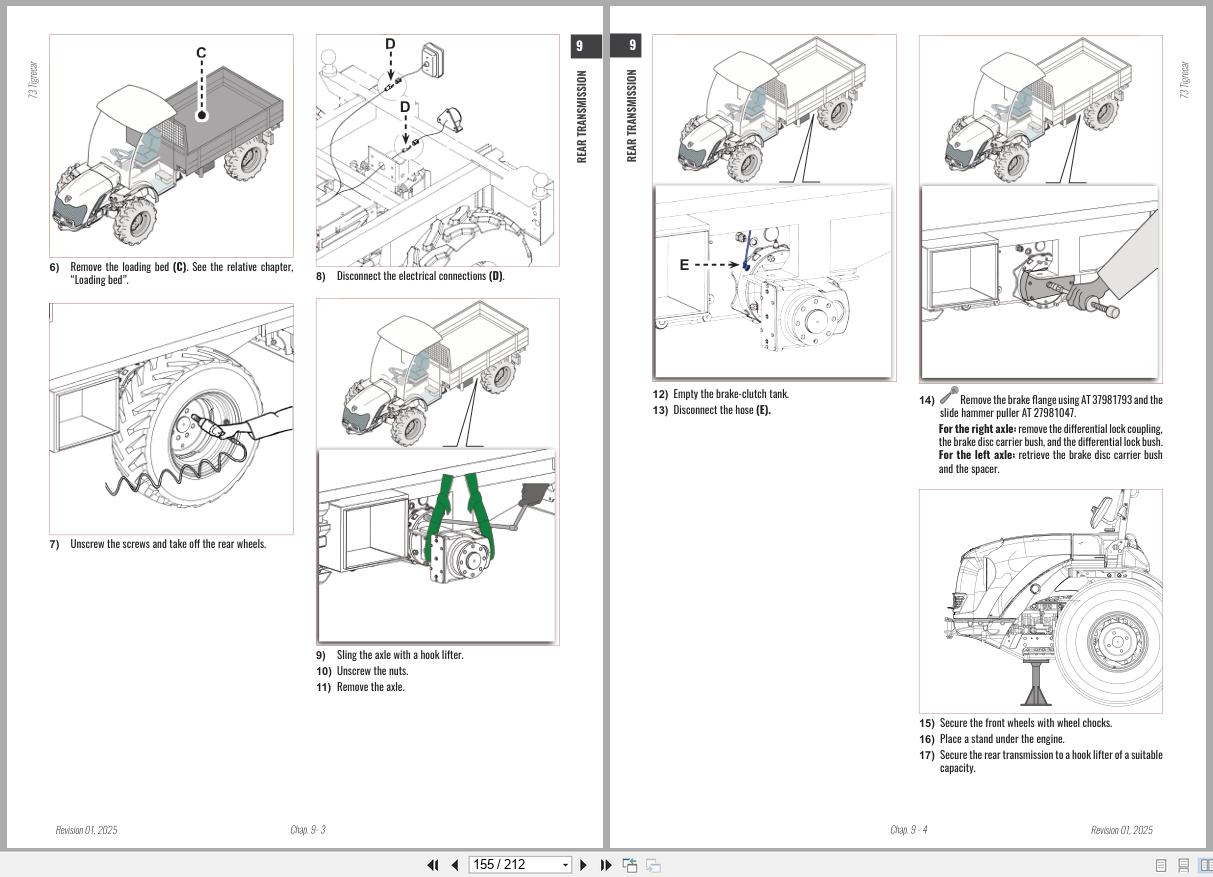 Antonio Carraro Tractor Series Major 5800PC to 6800PL Engine Transmission Workshop Manual 47308313 EN (3)