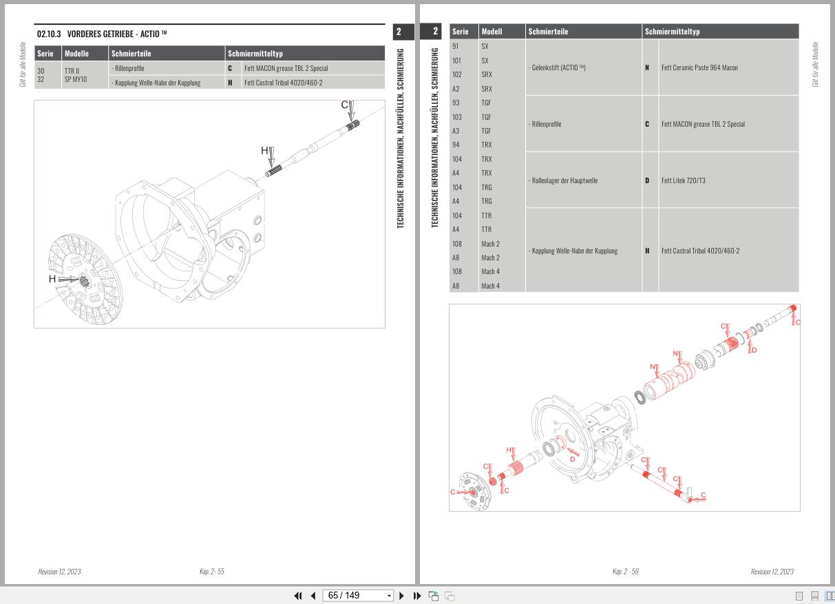 Antonio Carraro Tractor Series Major SN5800V Axles Workshop Manual 47309182 DE (2)