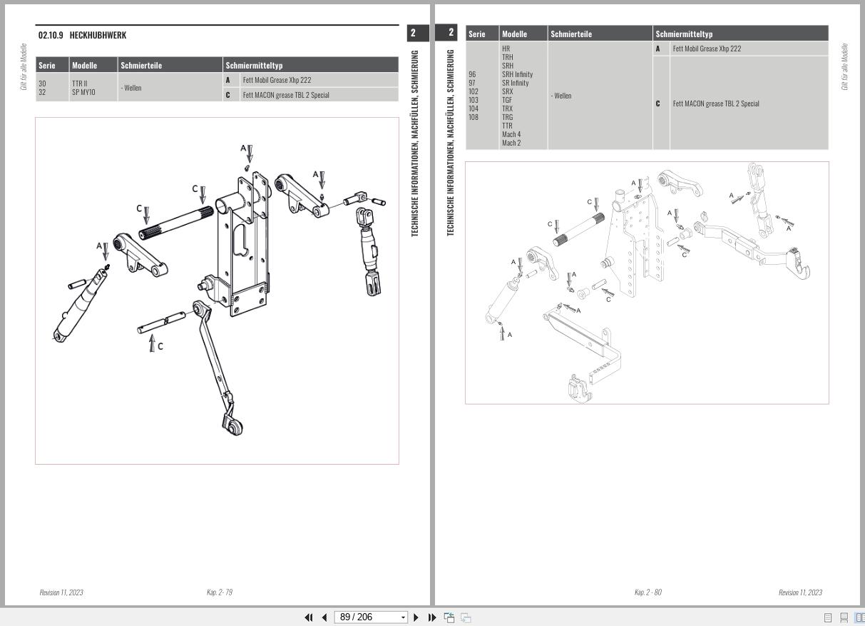Antonio Carraro Tractor Series Major SN5800V Engine Transmission Workshop Manual 47308162 DE (2)