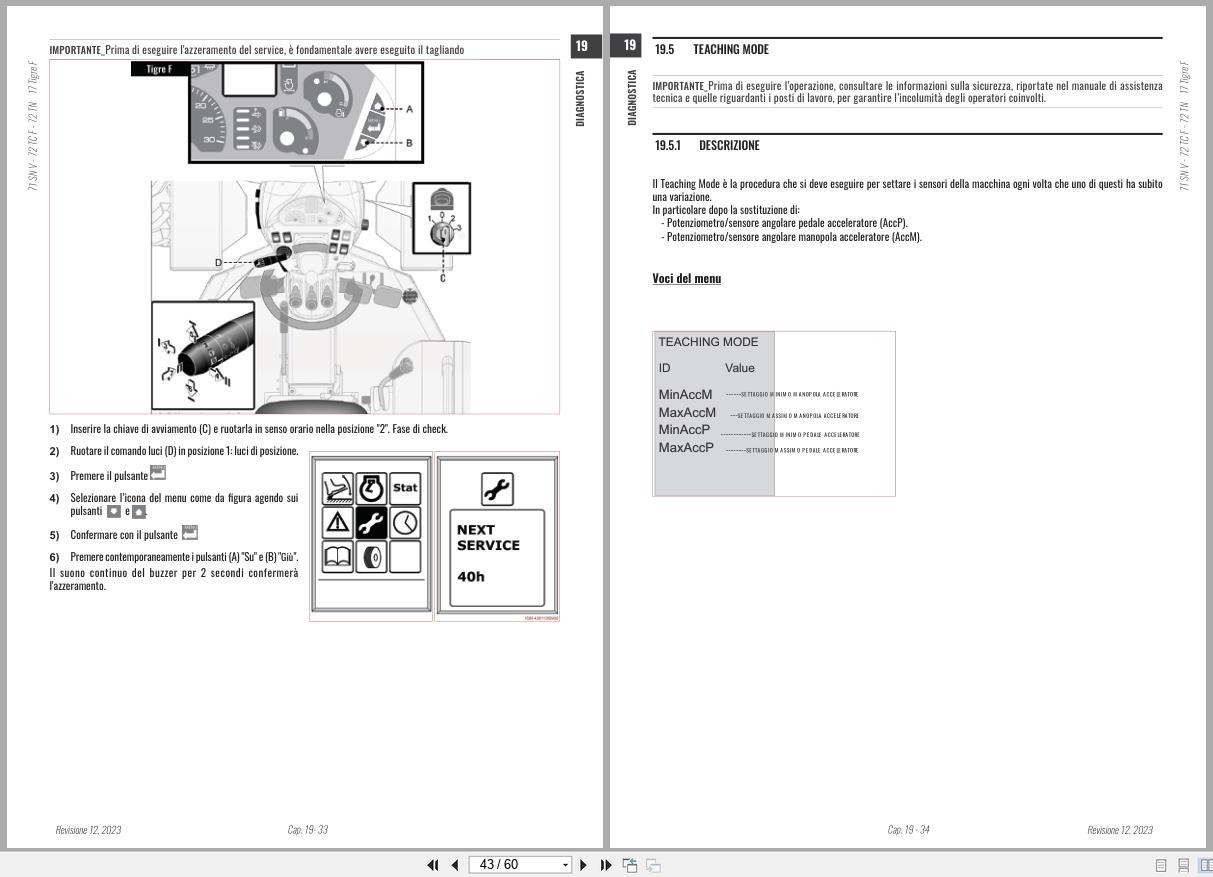 Antonio Carraro Tractor Series Major TC5800F TN5800 Diagnostic Workshop Manual 47307250 IT (3)