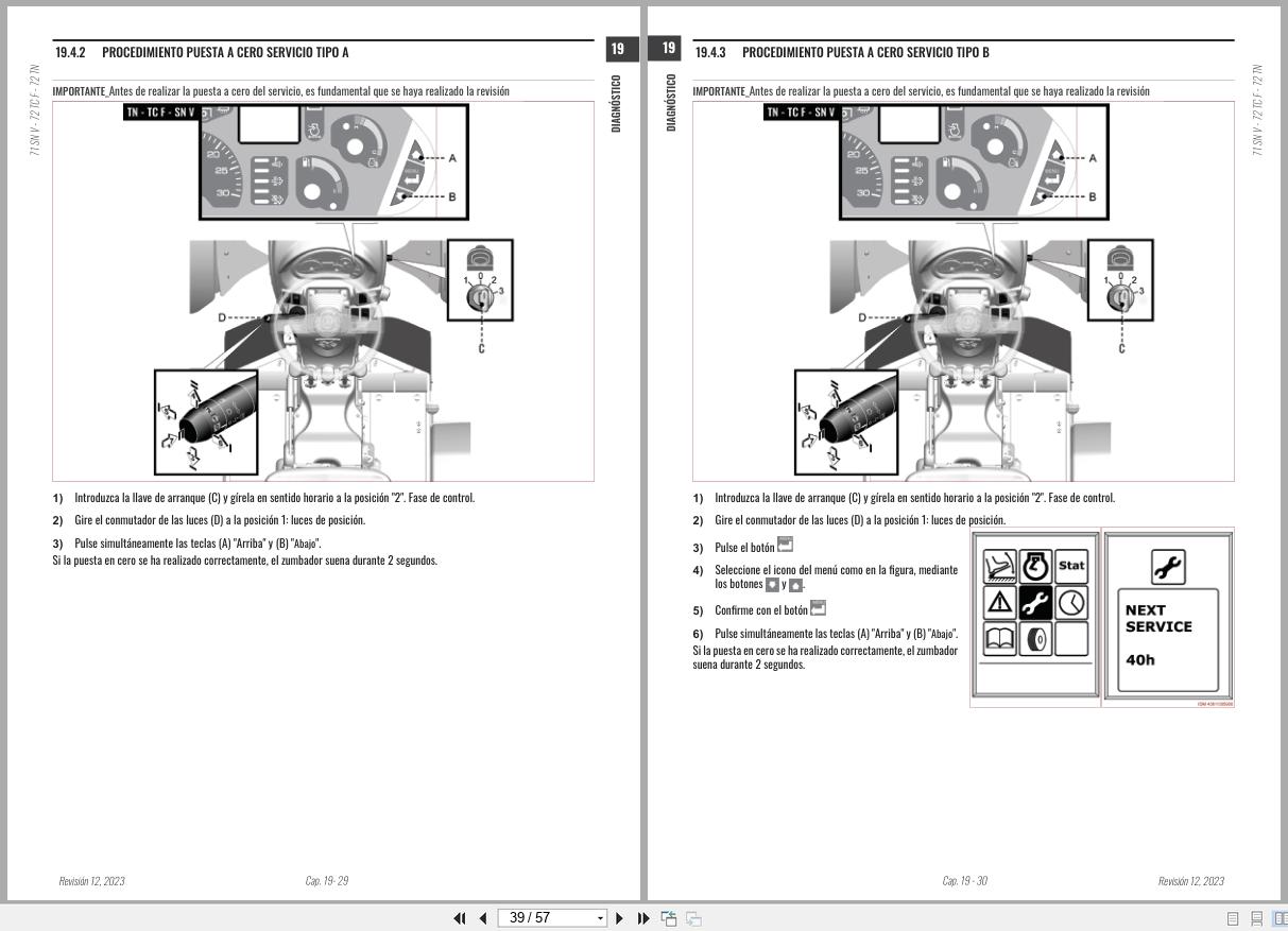Antonio Carraro Tractor Series Major TC5800F TN5800 Diagnostic Workshop Manual 47307254 ES (3)