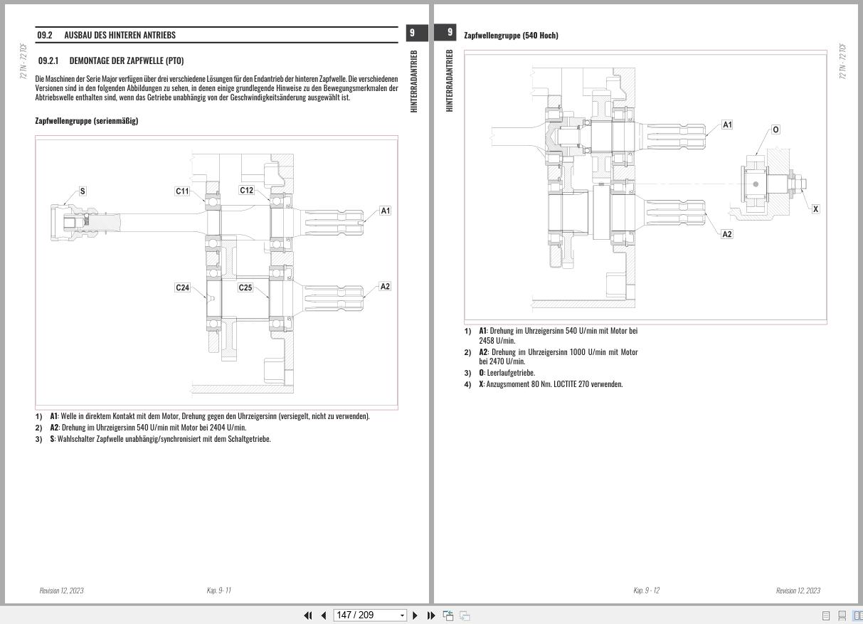 Antonio Carraro Tractor Series Major TC5800F TN5800 Engine Transmission Workshop Manual 47308172 DE (3)