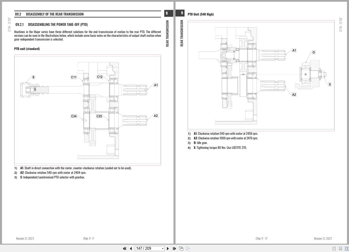 Antonio Carraro Tractor Series Major TC5800F TN5800 Engine Transmission Workshop Manual 47308173 EN (3)
