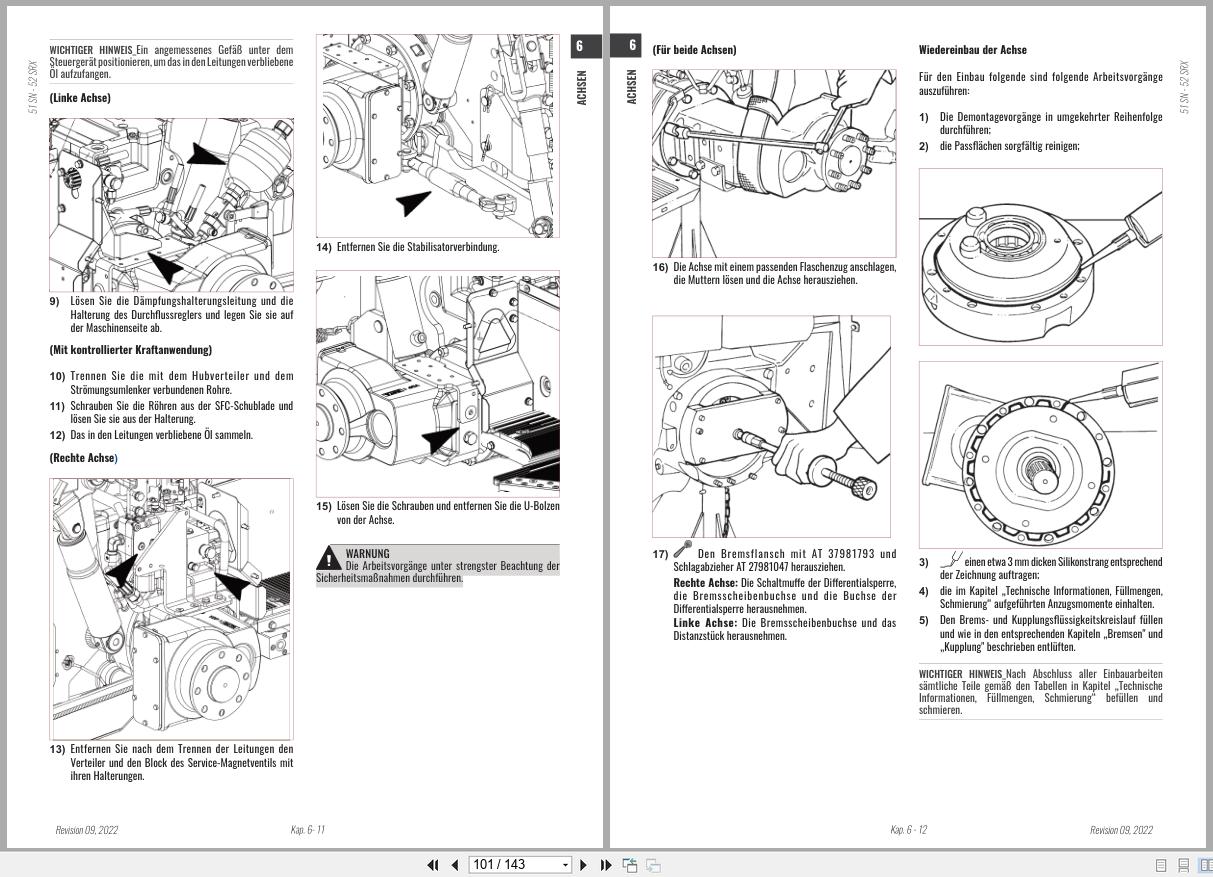 Antonio Carraro Tractor Series TORA SN5800 to SRX6800 Axles Workshop Manual 47309032 DE (3)
