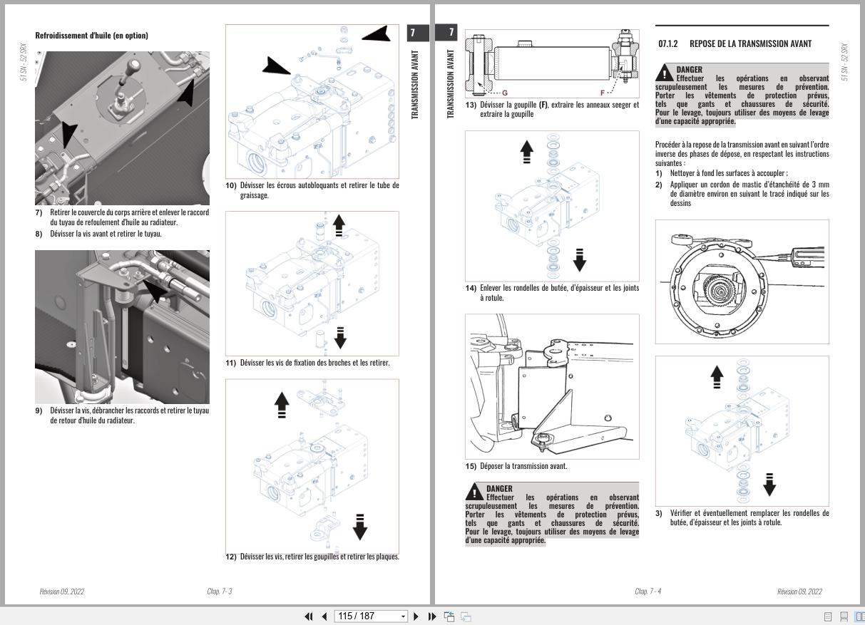 Antonio Carraro Tractor Series TORA SN5800 to SRX6800 Engine Transmission Workshop Manual 47308031 FR (3)