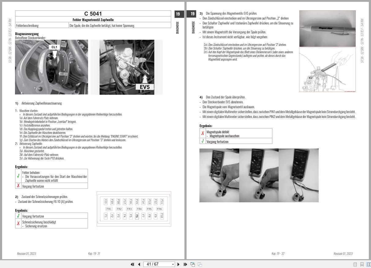 Antonio Carraro Tractor Series TORA TC5800F TC6800F Diagnostic Workshop Manual 47307122 DE (2)
