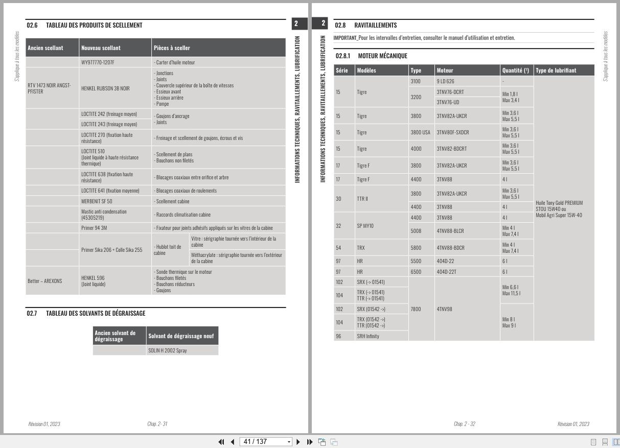 Antonio Carraro Tractor Series TORA TC5800F TC6800F Hydraulic Workshop Manual 47311071 FR (2)