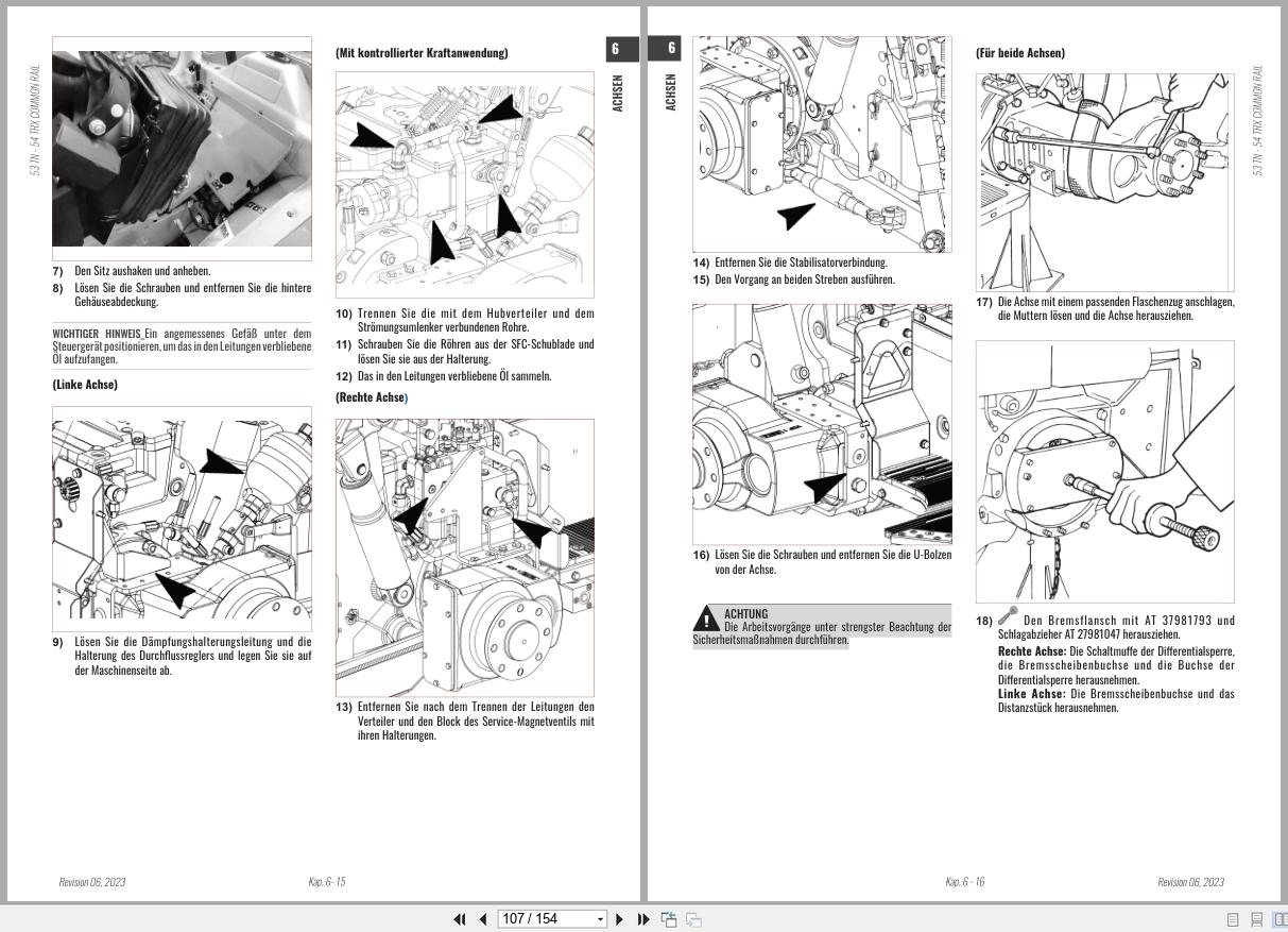 Antonio Carraro Tractor Series TORA TN5800 TN6800 Axles Workshop Manual 47309132 DE (3)