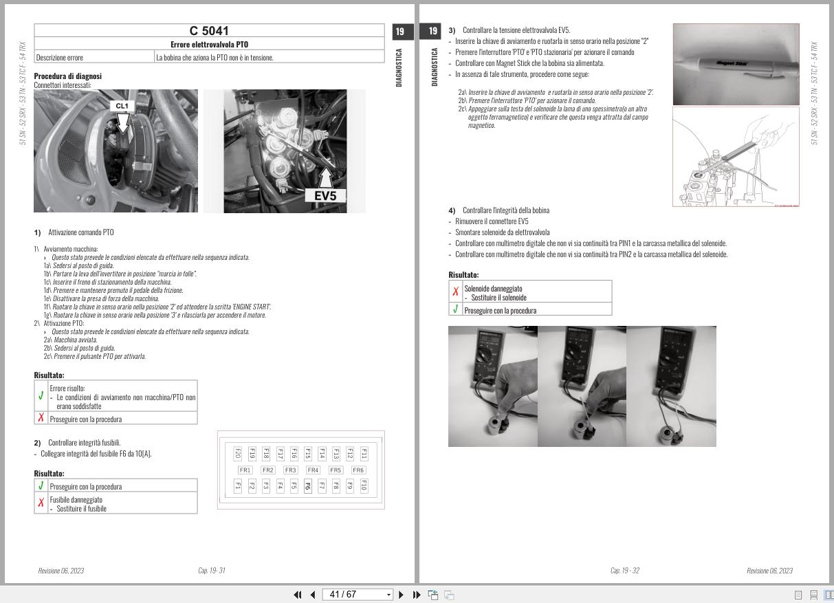Antonio Carraro Tractor Series TORA TN5800 TN6800 Diagnostic Workshop Manual 47307220 IT (3)
