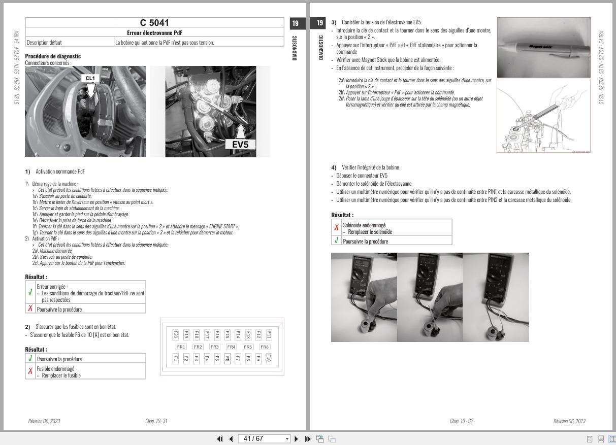 Antonio Carraro Tractor Series TORA TN5800 TN6800 Diagnostic Workshop Manual 47307221 FR (2)