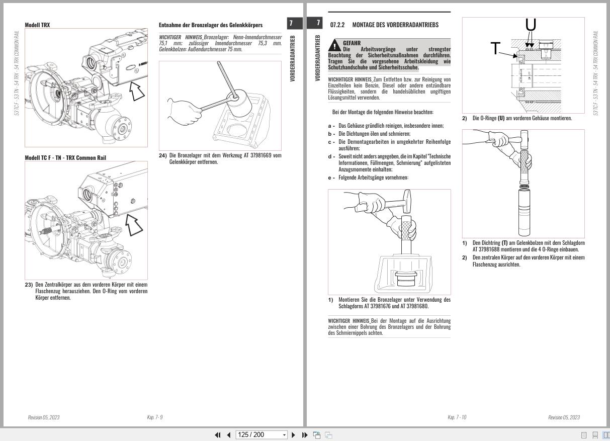 Antonio Carraro Tractor Series TORA TN5800 TN6800 Engine Transmission Workshop Manual 47308112 DE (3)