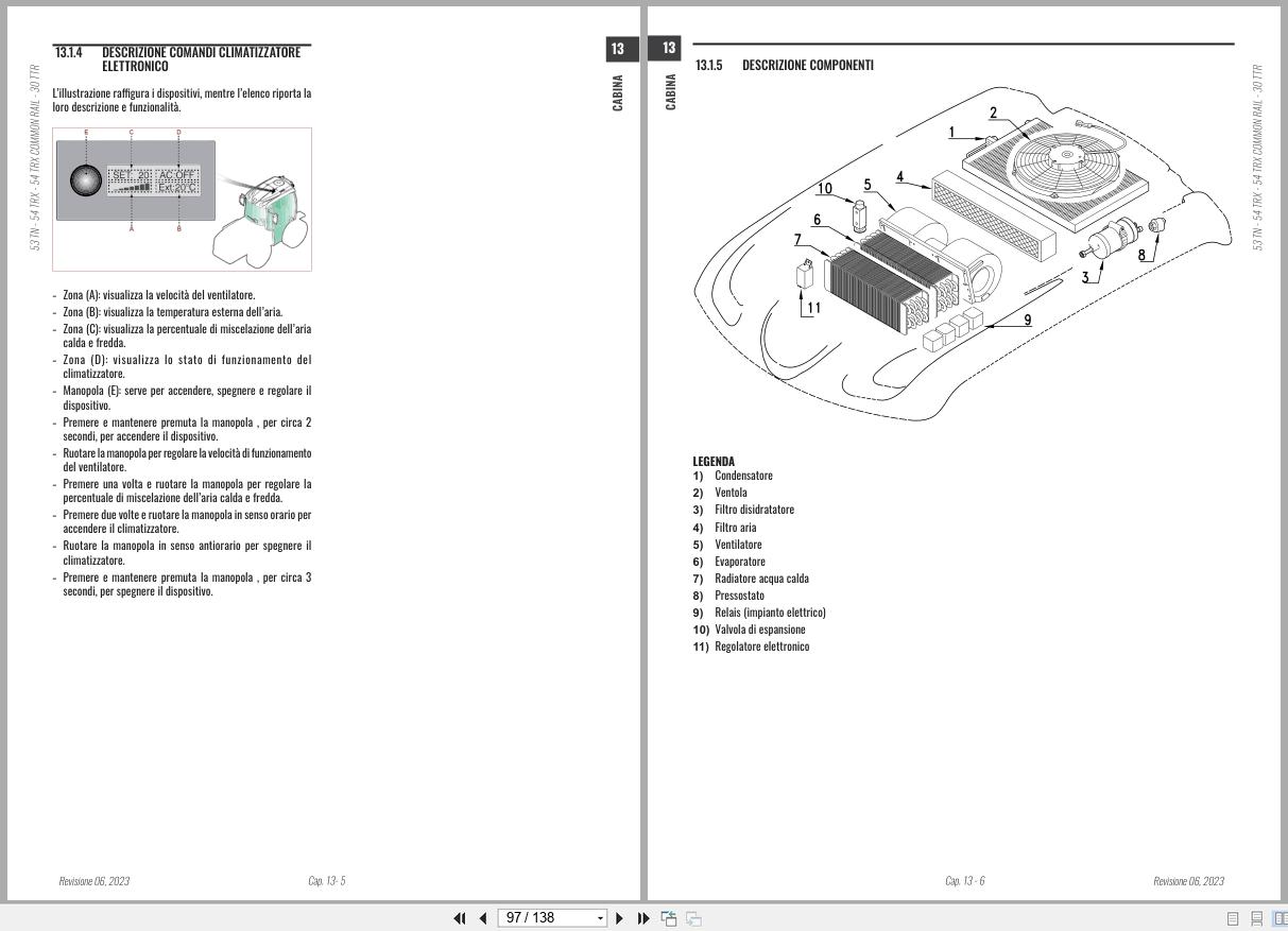 Antonio Carraro Tractor Series TORA TN5800 TN6800 Platform Cab Workshop Manual 47313080 IT (3)