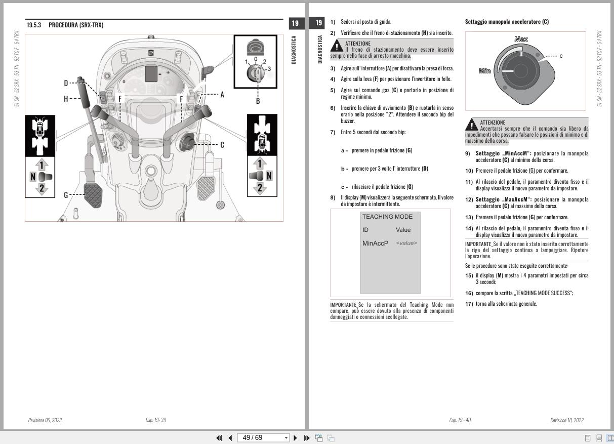 Antonio Carraro Tractor Series TORA TRX5800 Diagnostic Workshop Manual 47307080 IT (3)