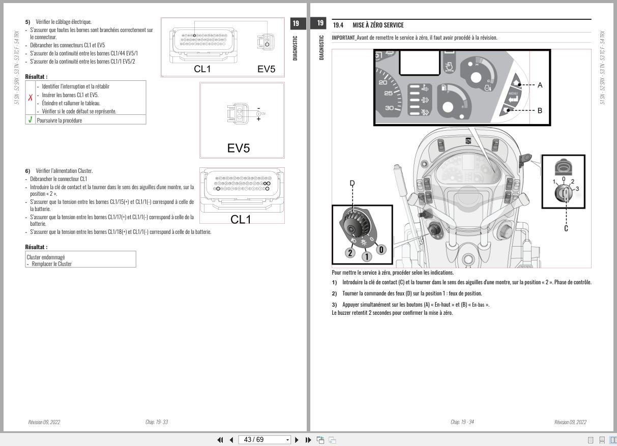 Antonio Carraro Tractor Series TORA TRX5800 Diagnostic Workshop Manual 47307081 FR (3)