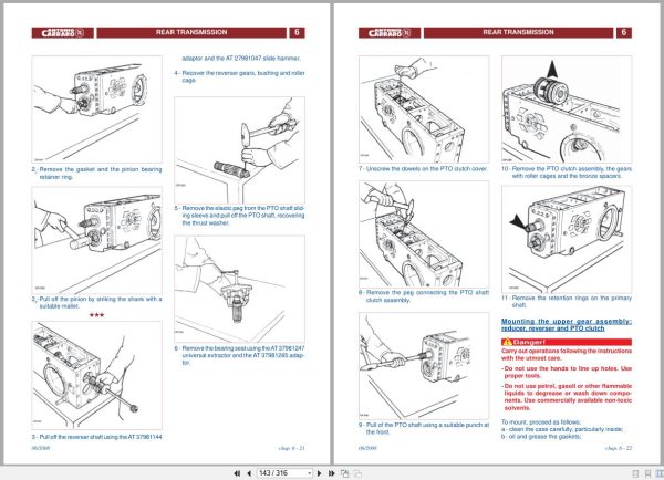 Antonio Carraro Tractor Series Tigrone 2190 S5500 To Tc8400F Technical Support Manual 47310063 01 En (2)