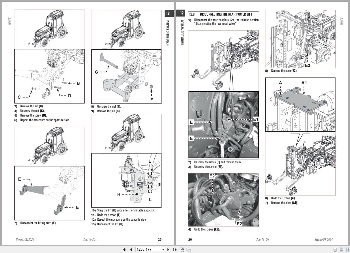 Antonio Carraro Tractor Tony 8700V 11700V Hydraulic Workshop Manual 47311193 01 EN (3)