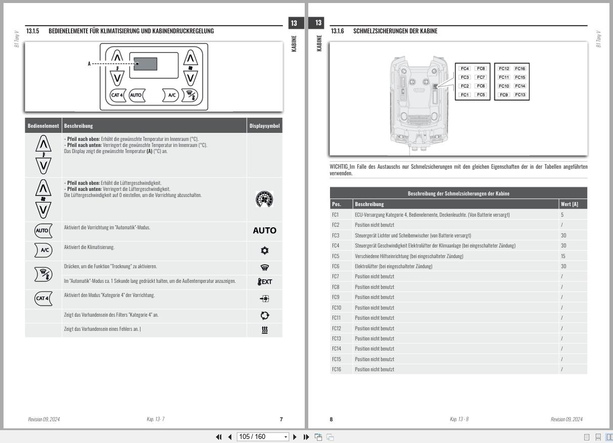 Antonio Carraro Tractor Tony 8700V 11700V Platform Cab Workshop Manual 47313132 01 DE (3)