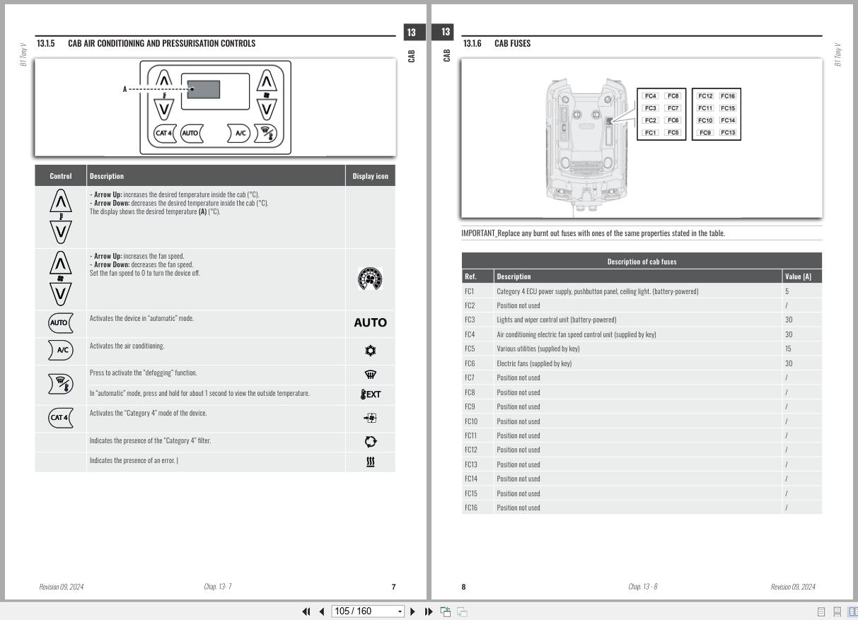 Antonio Carraro Tractor Tony 8700V 11700V Platform Cab Workshop Manual 47313133 01 EN (3)