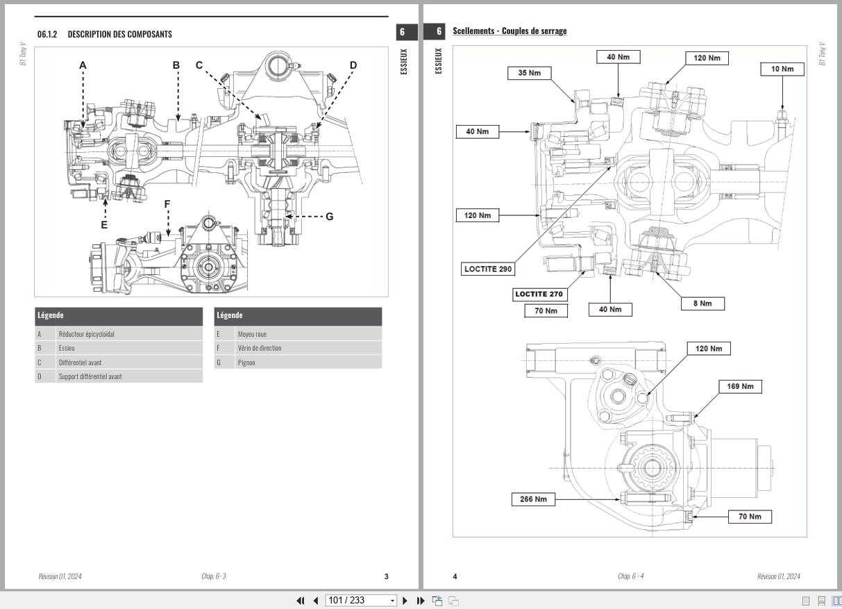 Antonio Carraro Tractor Tony 8700V Axles Workshop Manual 47309211 01 FR (2)