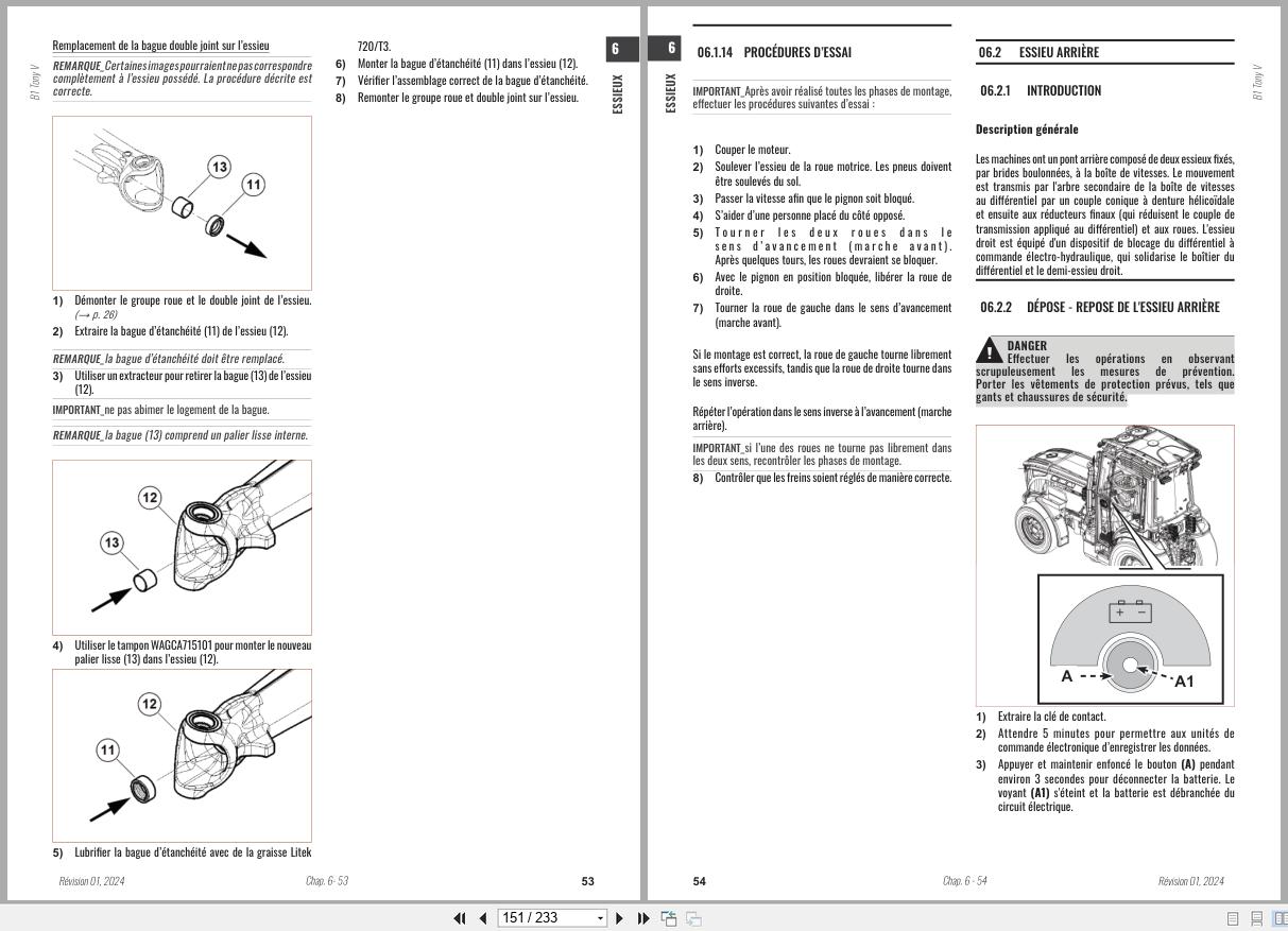 Antonio Carraro Tractor Tony 8700V Axles Workshop Manual 47309211 01 FR (3)