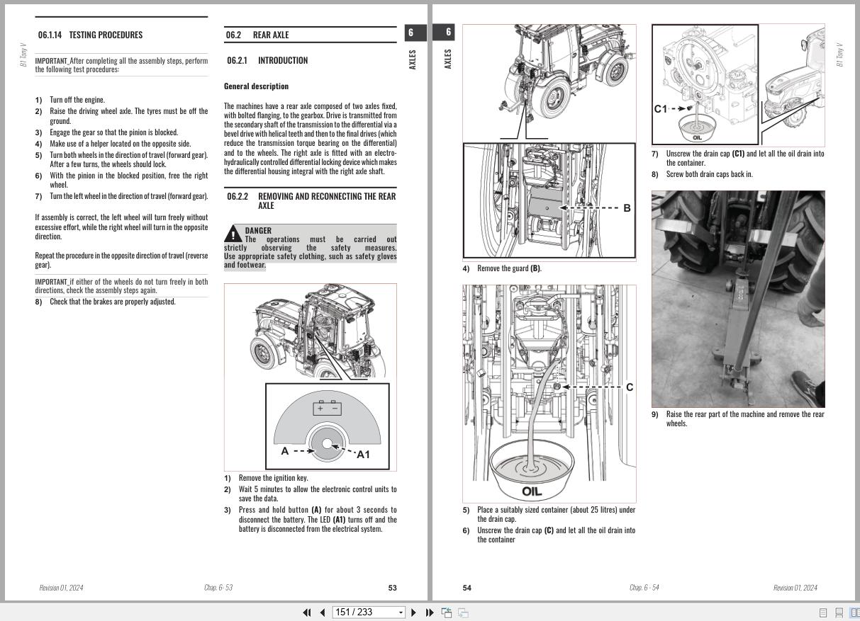 Antonio Carraro Tractor Tony 8700V Axles Workshop Manual 47309213 01 EN (3)