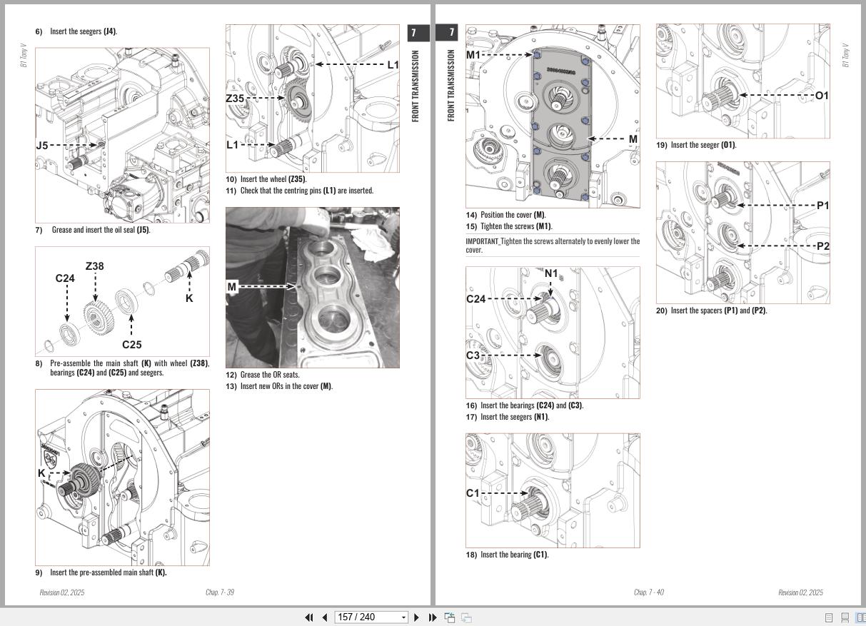 Antonio Carraro Tractor Tony 8700V Engine Transmission Workshop Manual 47308193 01 EN (3)